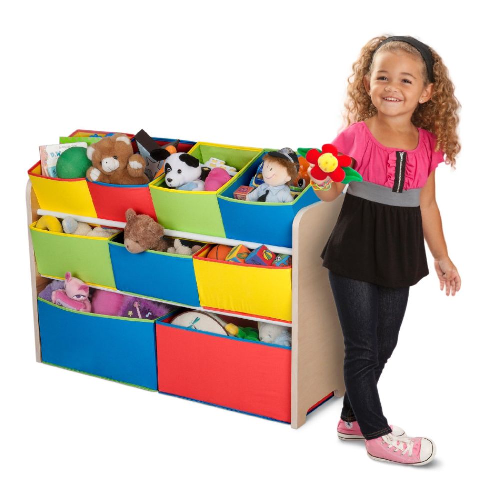 Delta Childrens Multi - Color Deluxe Toy Organizer with Bins 