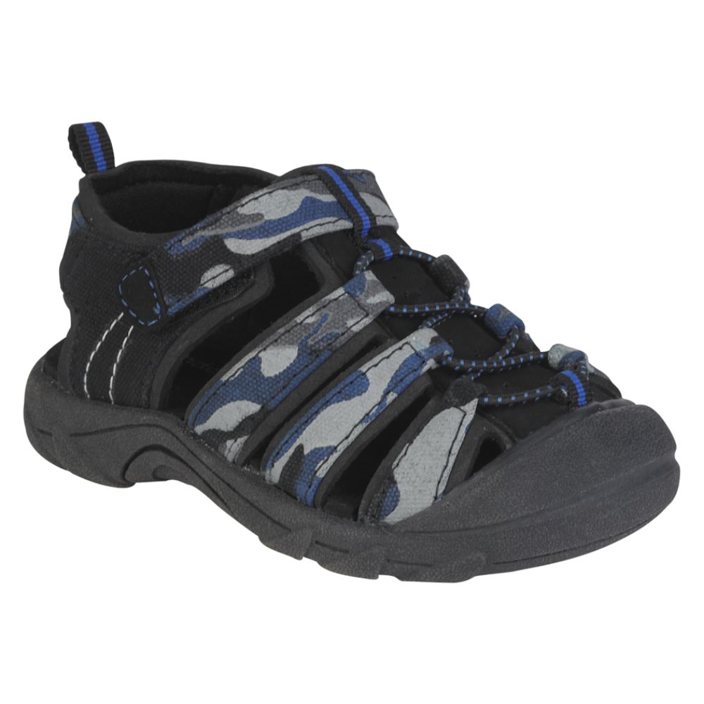 WonderKids Toddler Boy's Ace2 Bump Toe Sandal - Black at Kmart.com