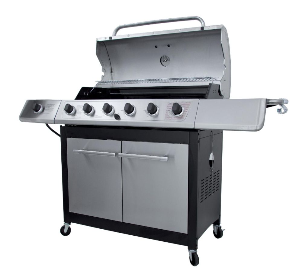 6-Burner Gas Grill with Side Burner- Char-Broil-Outdoor Living-Grills &amp; Outdoor Cooking-Gas Grills