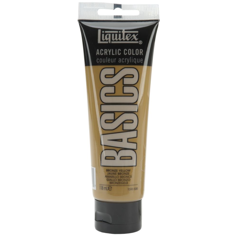 Reeves Liquitex Basics Acrylic Paint, Bronze Yellow