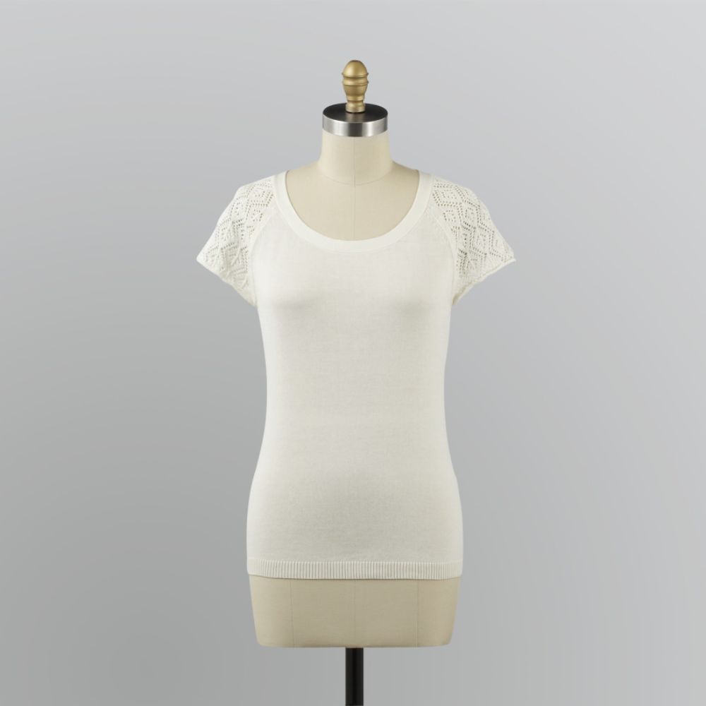 Jaclyn Smith Women's Crochet Sleeve Sweater Shell at Sears.com