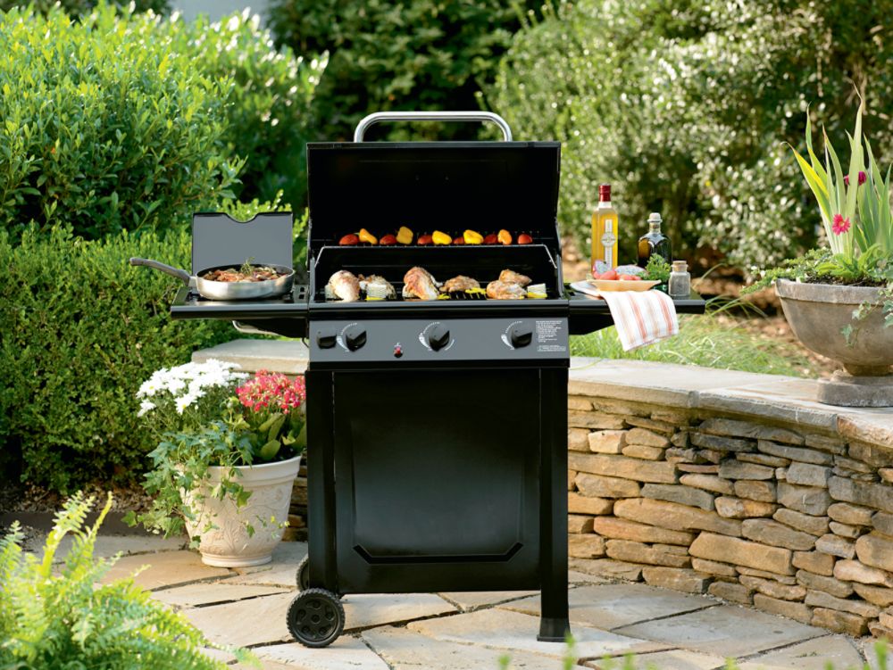 Char-Broil 3-Burner Gas Grill with Side Burner at Kmart.com