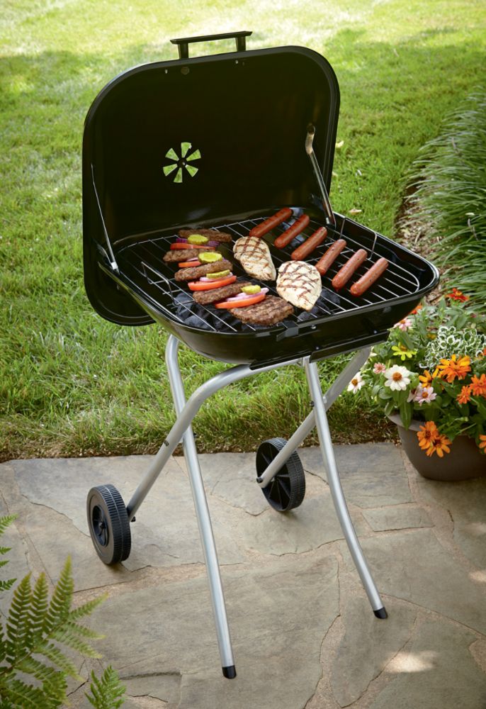 BBQ Pro 18 In. Charcoal Grill with Foldable Legs at Kmart.com