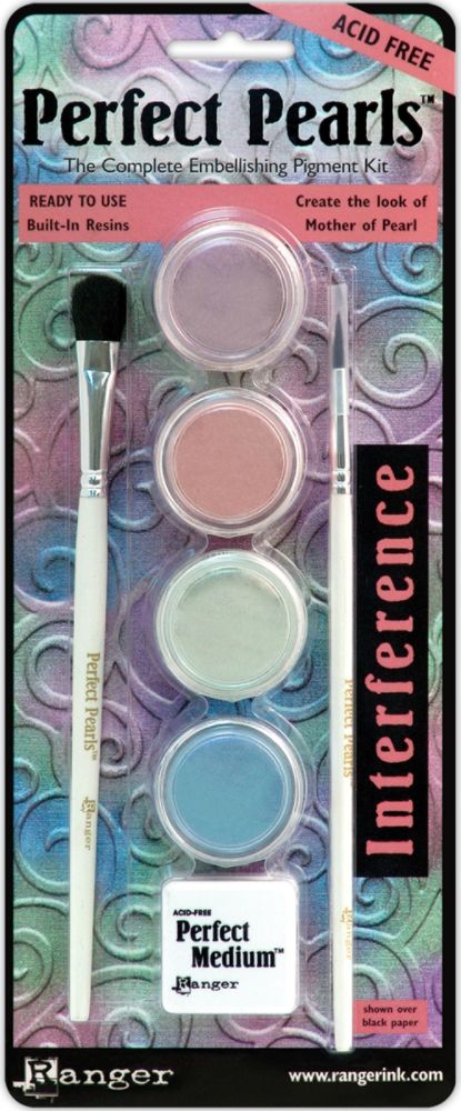 RANGER Perfect Pearls Pigment Powder Kit, Interference