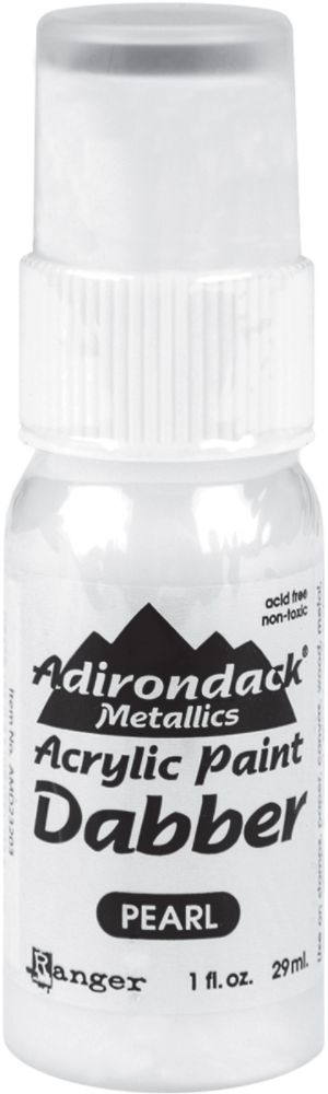 RANGER Adirondack Metallics Acrylic Paint Dabbers, Pearl