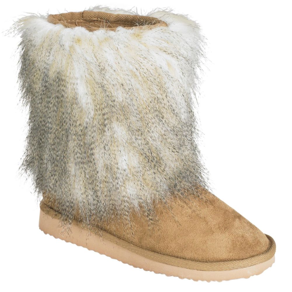 Soda Women's Morley Fashion Fur Boot - Camel at Kmart.com