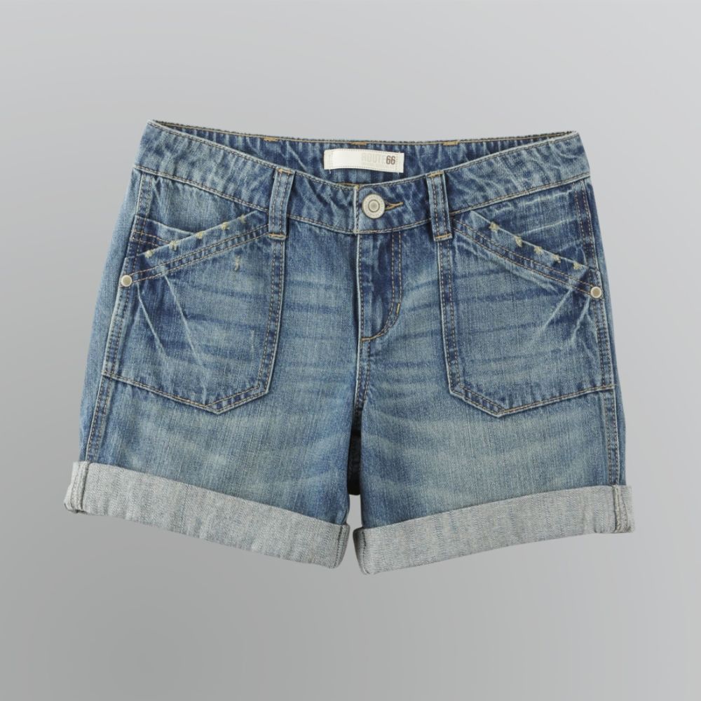 Route 66 Junior's Rolled-Cuff Denim Shorts