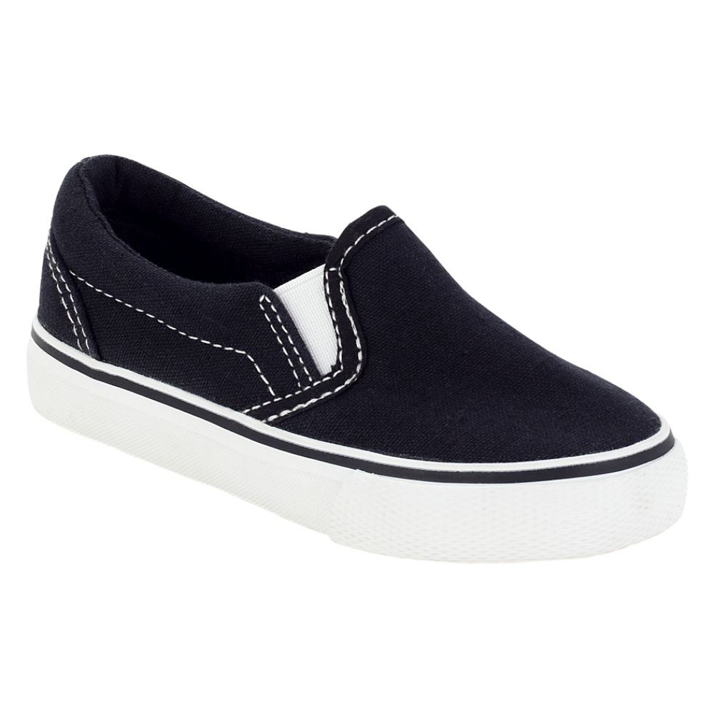 Joe Boxer Toddler Unisex Replay Twin Gore Canvas Slip On - Black at Kmart.com