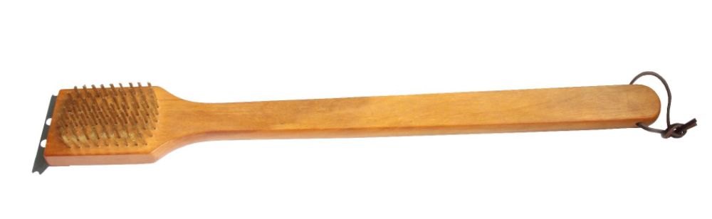Kenmore Long Wooden Handle Grill Brush with Brass Bristles at Kmart.com