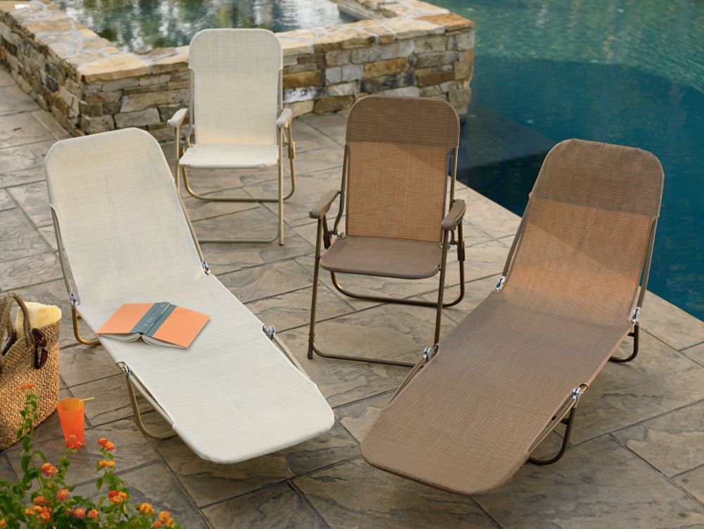 Garden Oasis Waffle Chaise - Khaki at Kmart.com