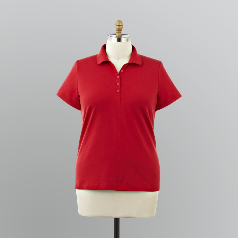 Basic Editions Women's Plus Polo Shirt at Kmart.com