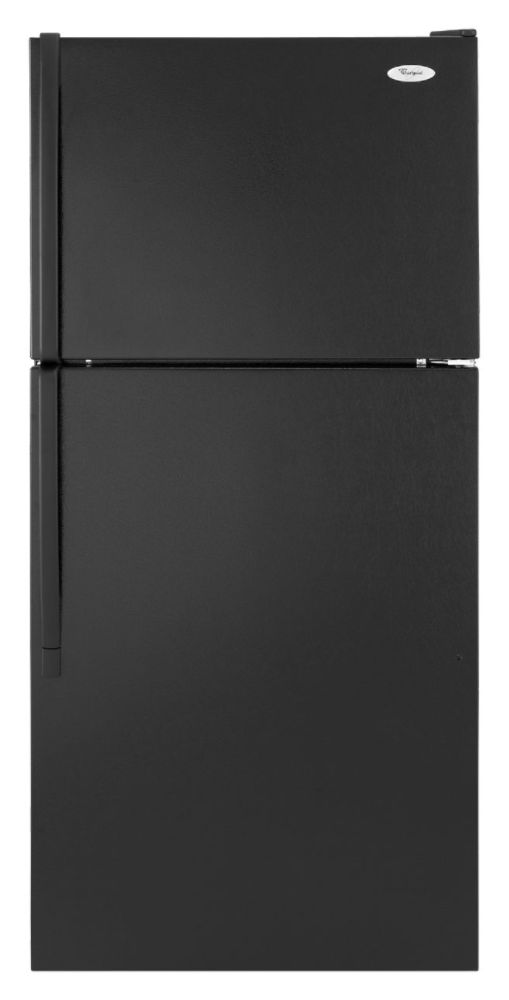 Whirlpool 17 6 cu  ft  Top-Freezer Refrigerator - Black