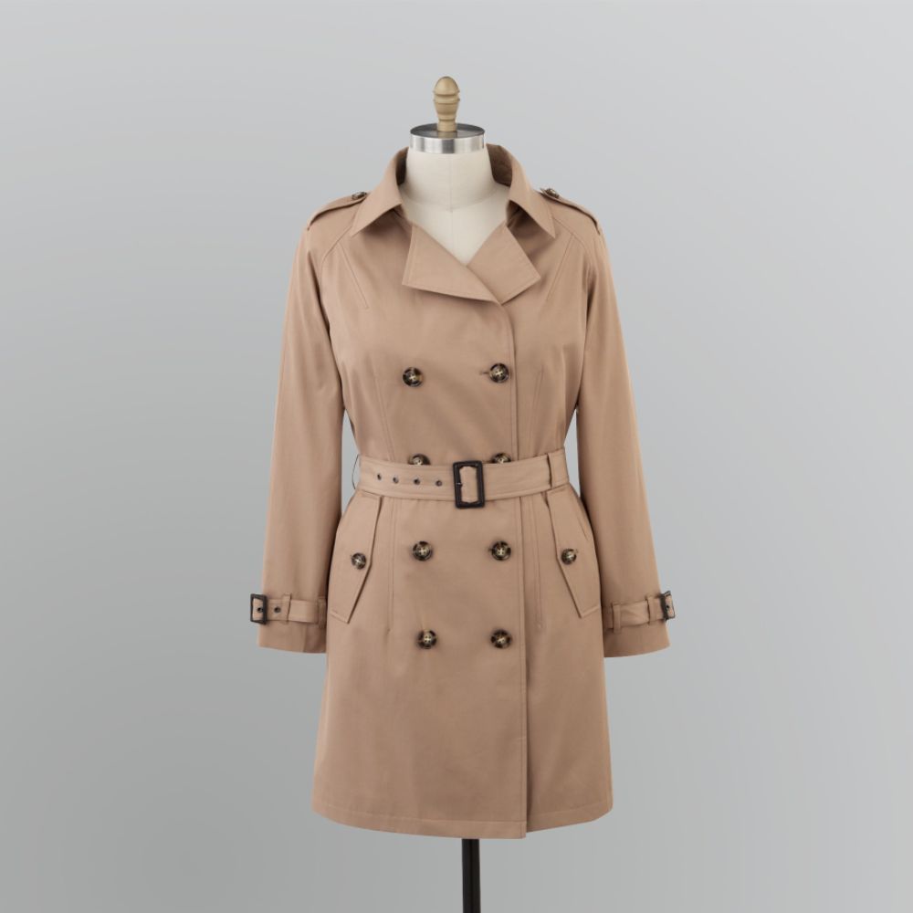 Covington Women's Plus Classic Trench Coat