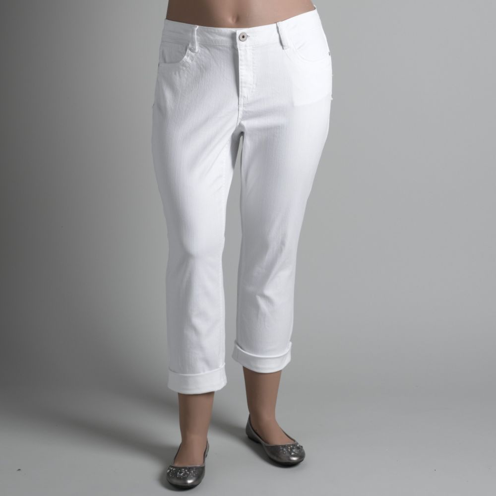 Beverly Drive Women's Plus Cuffed Crop Pants at Sears.com