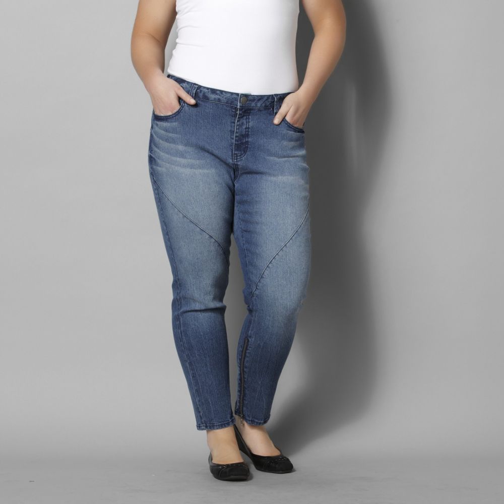 Love Your Style, Love Your Size Women's Plus Seamed-Leg Jeans at Kmart.com