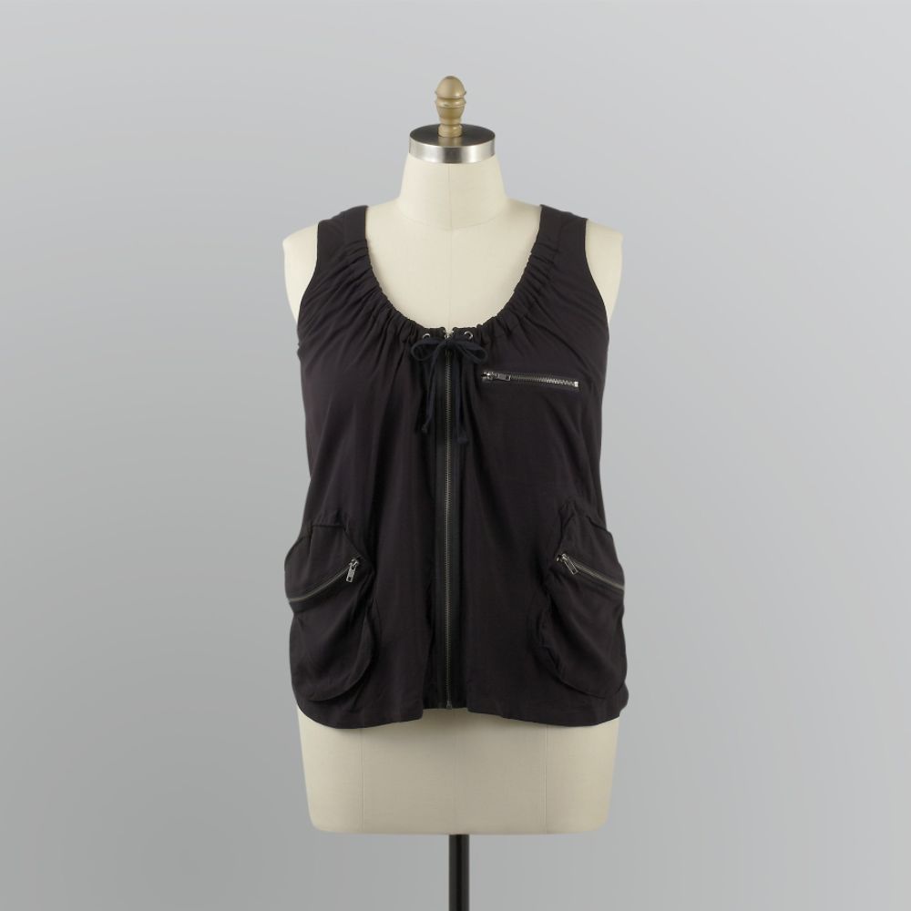 Love Your Style, Love Your Size Women's Plus Zippered Vest at Kmart.com