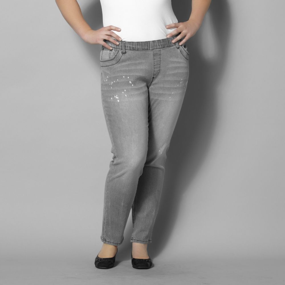 Love Your Style, Love Your Size Women's Plus Elastic-Waist Jeans at Kmart.com