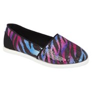 Bongo Girl's Libby Glitter Slip-On Casual Shoe - Black at Sears.com