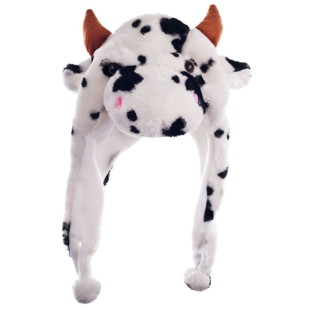 Critter Cap Plush Cow Hat