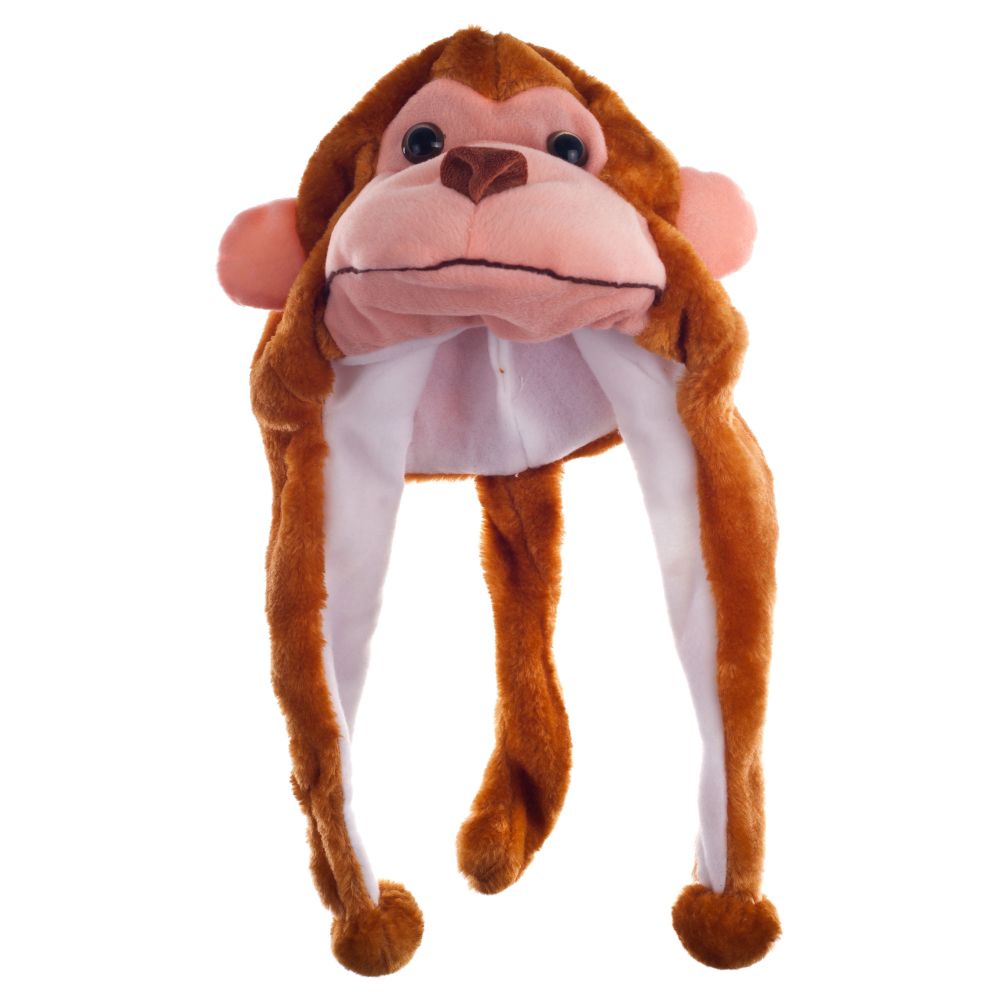 Critter Cap Plush Monkey Hat Children's Toys