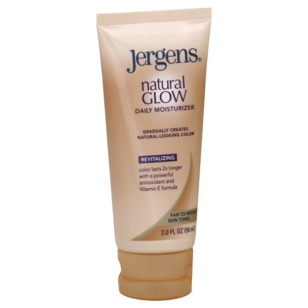 Jergens Natural Glow Moisturizer, Daily, Revitalizing, Fair to Medium Skin Tones, 2 fl oz (59 ml) at Kmart.com