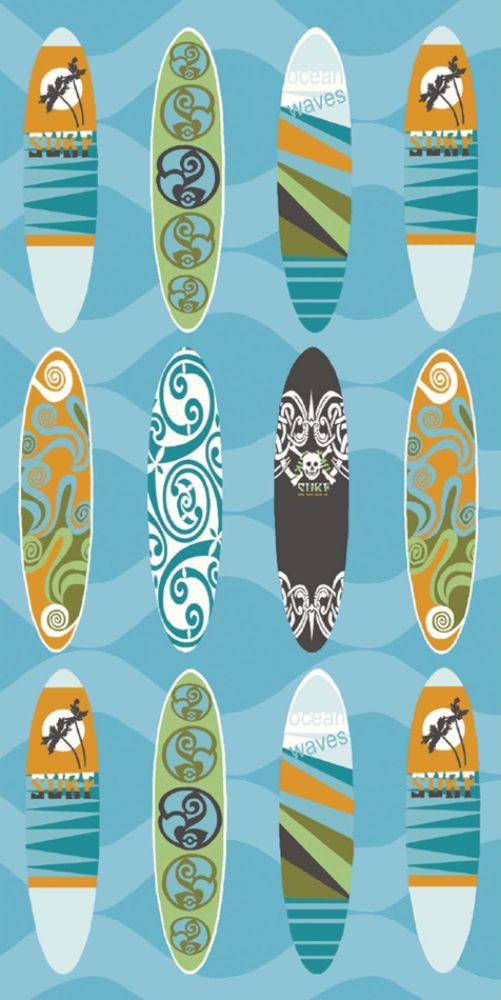 Joe Boxer Surfs Up Blue Beach Towel at Sears.com