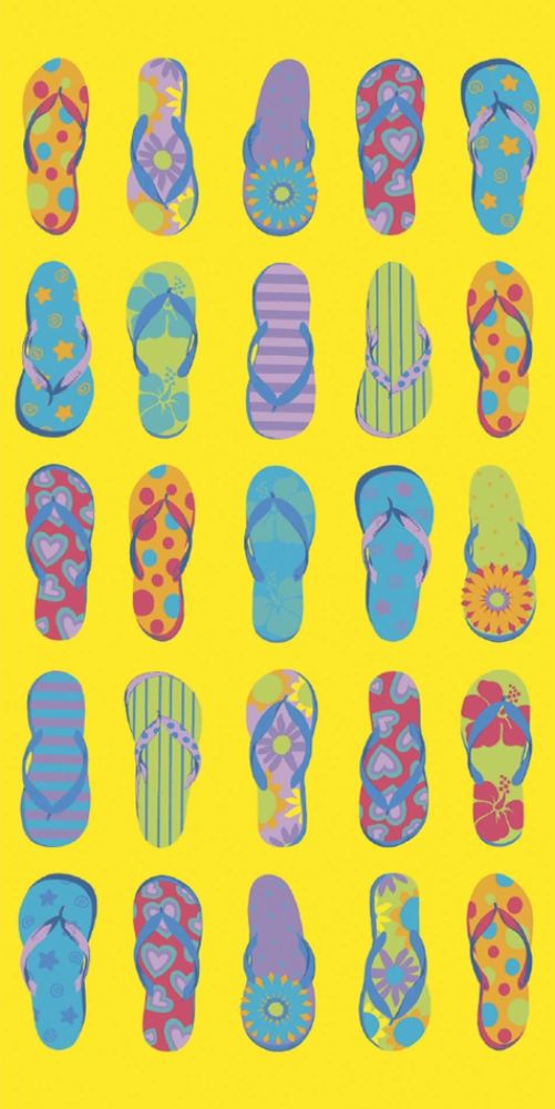Joe Boxer Flip Flop Yellow Beach Towel at Kmart.com