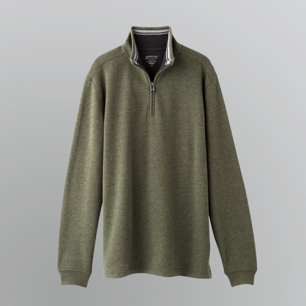 Arrow Men's Zip Neck Fleece Pullover