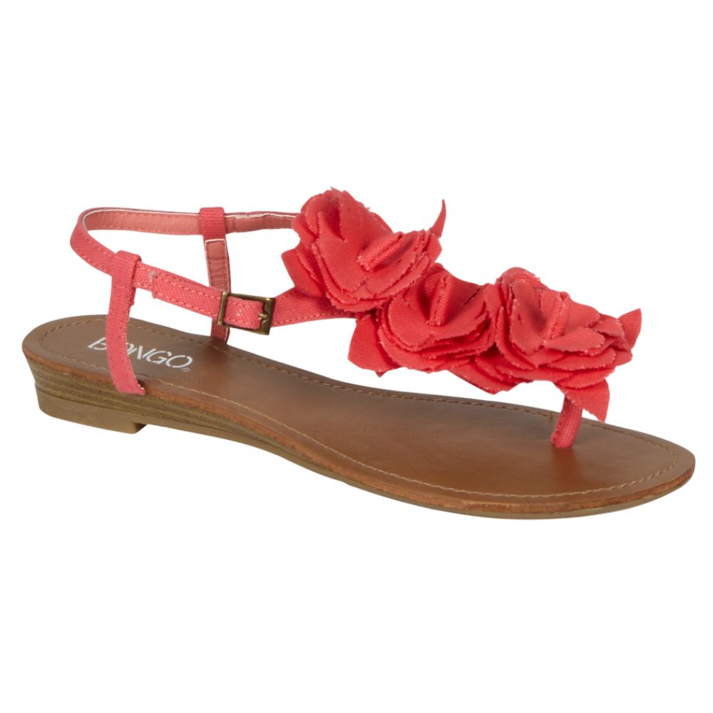 Bongo Women's Marlena Flower Slingback Sandal - Coral at Kmart.com