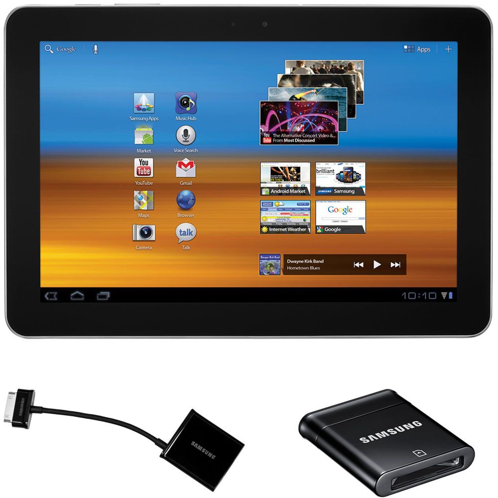 Samsung GT-P7510MAV KIT 10 In. 32GB Galaxy Tablet with SD Card Reader and HDTV Adapter