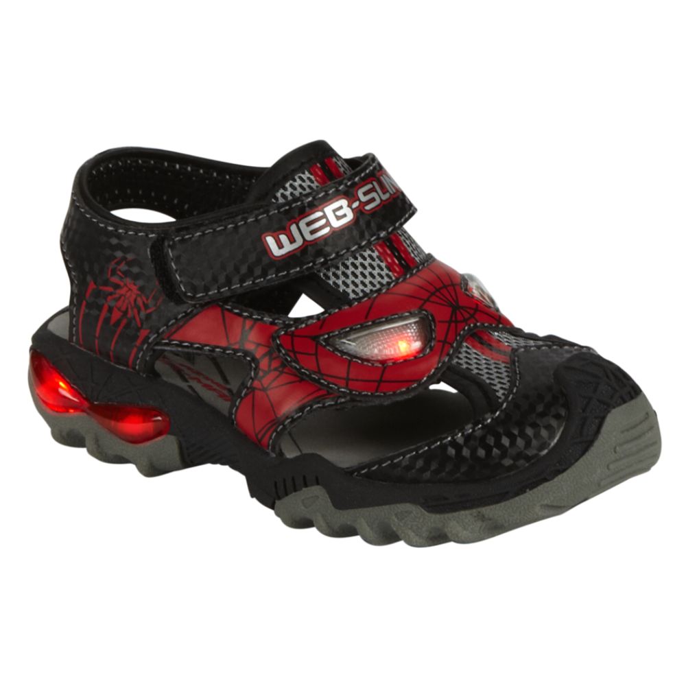 Character Toddler Boy's Lil Spidey Sandal - Black at Kmart.com