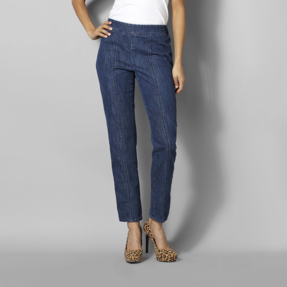Basic Editions Women's Skinny Ankle Pants - Denim at Kmart.com