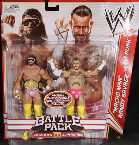 CM Punk & Randy Savage - WWE 2-Packs 14 Toy Wrestling Action Figures
