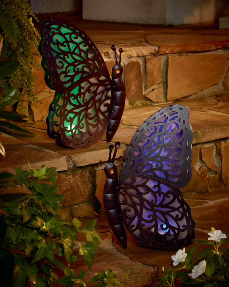 Garden Oasis Solar Butterfly - Green at Kmart.com