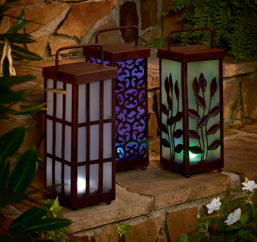 Garden Oasis Solar Lantern - Patio Blue at Kmart.com