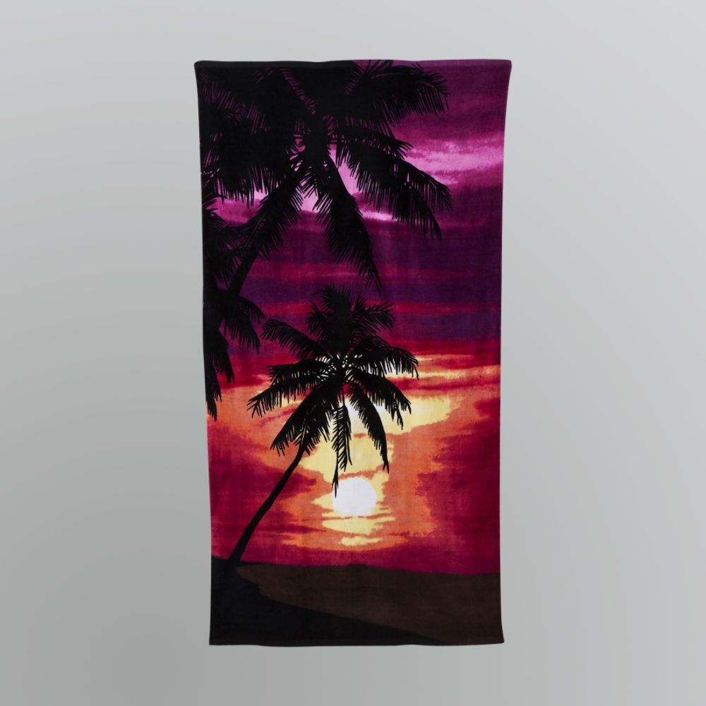 Essential Summer Sunset Palm Oversized Beach Towel at Kmart.com