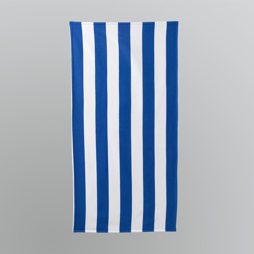 Essential Summer Cabana Stripe Beach Towel - Blue