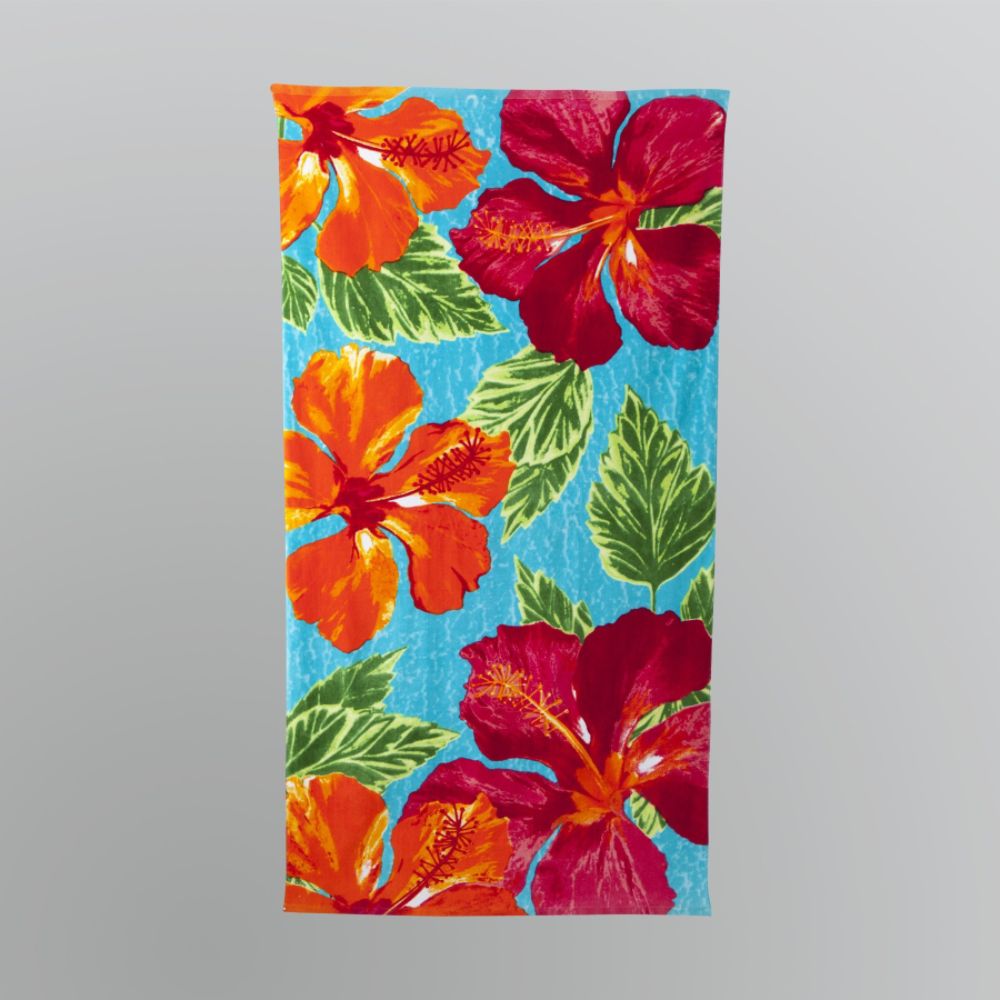 Essential Summer Hibiscus Print Oversized