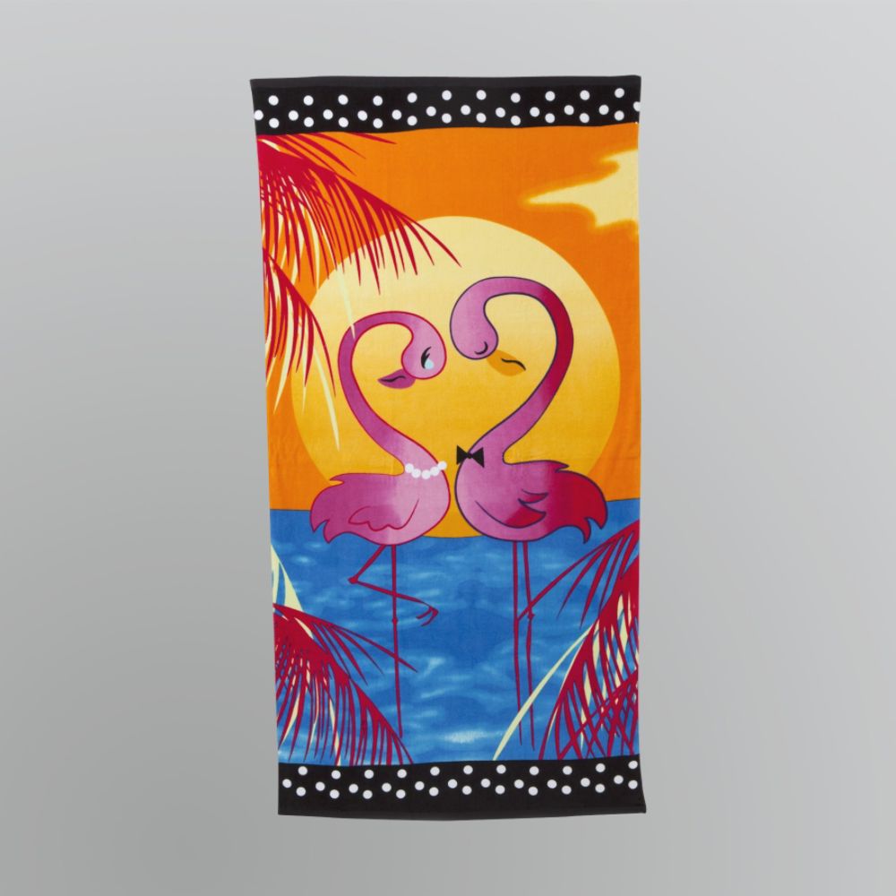 Flamingo Oversized Beach Towel                                                                                                   at mygofer.com