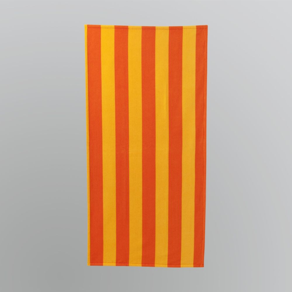 Essential Summer Striped Beach Towel - Tangerine at Kmart.com