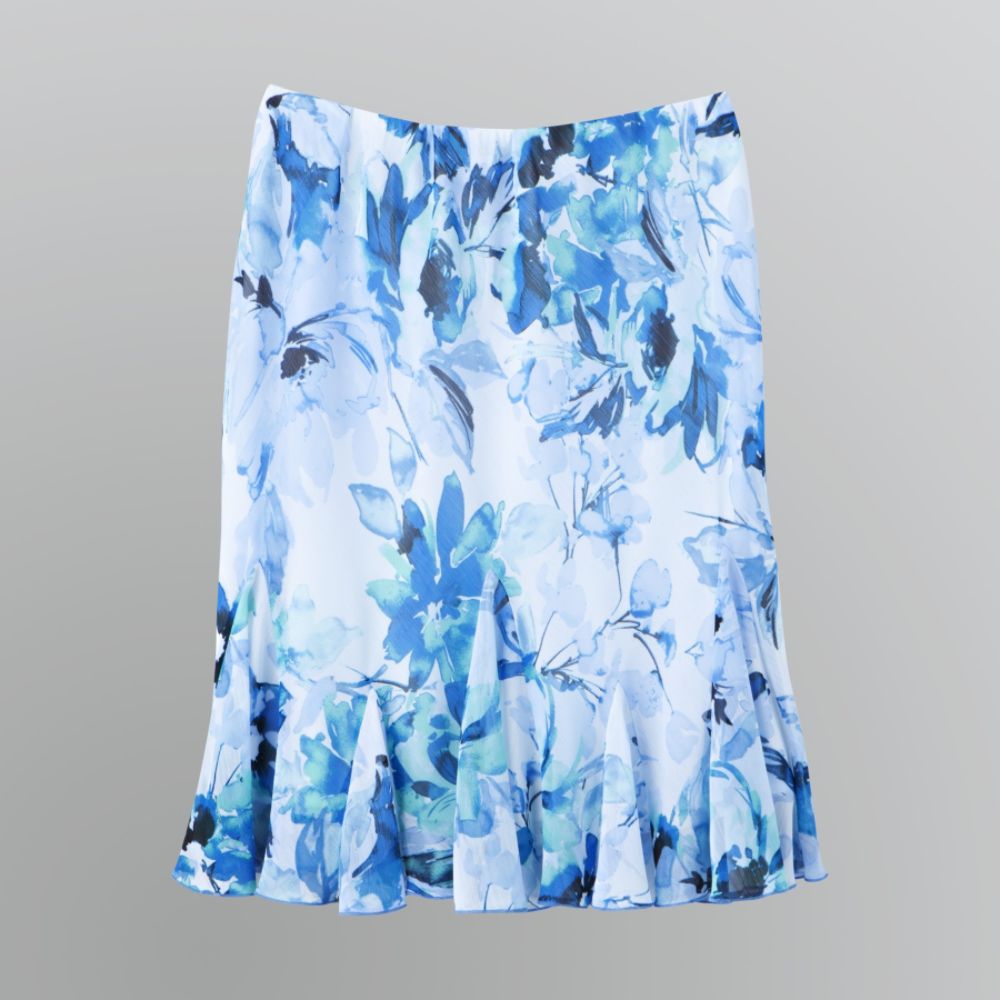 Covington Petite's Flared Pleat Floral Skirt at Kmart.com
