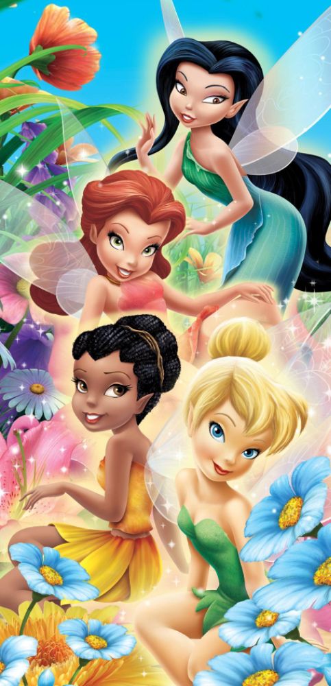 Tinkerbell Fairies Butterfly Garden Beach Towel at Kmart.com