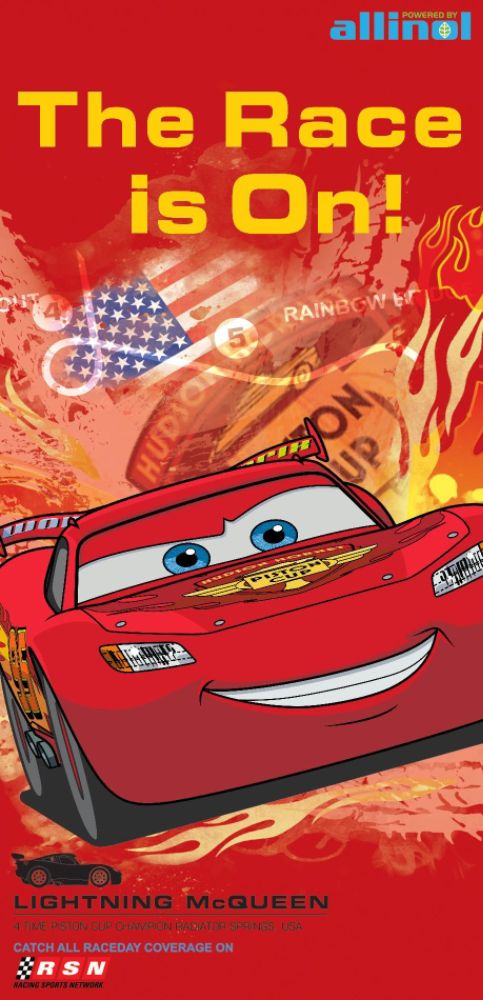 Cars Race is On Beach Towel at Sears.com