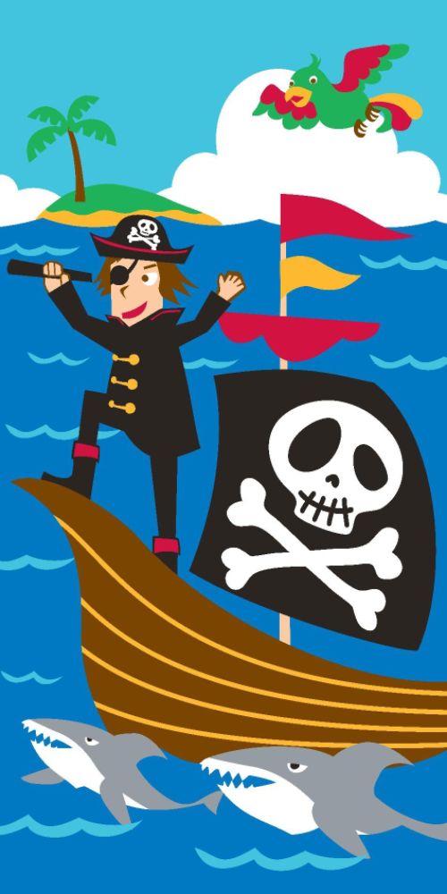 Simply Outdoors Sailing Pirates Kids Beach Towel at Sears.com