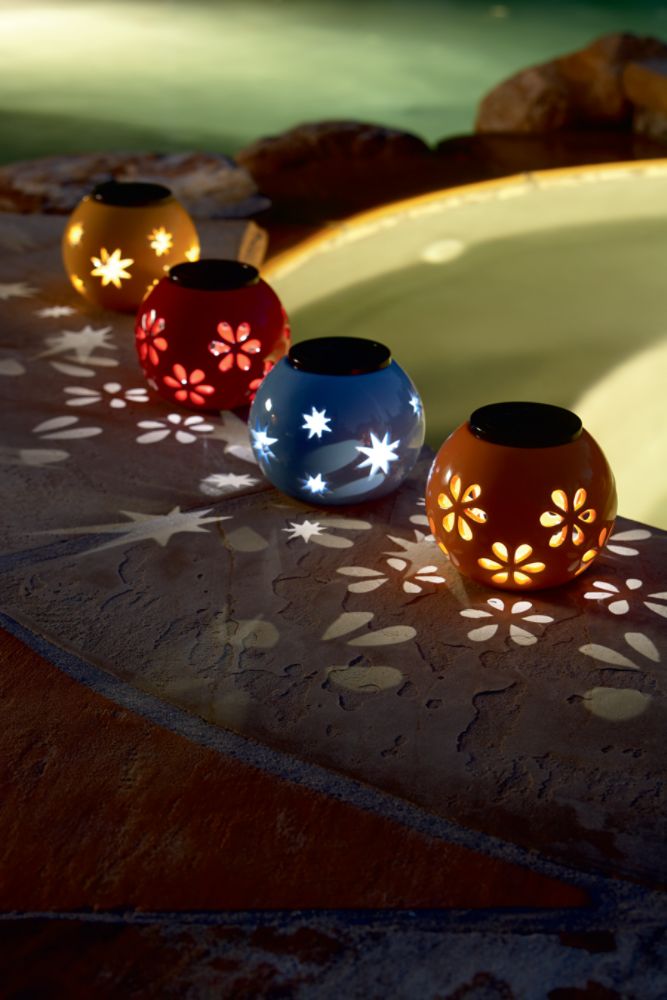 Garden Oasis Solar Accent Lantern - Orange at Kmart.com