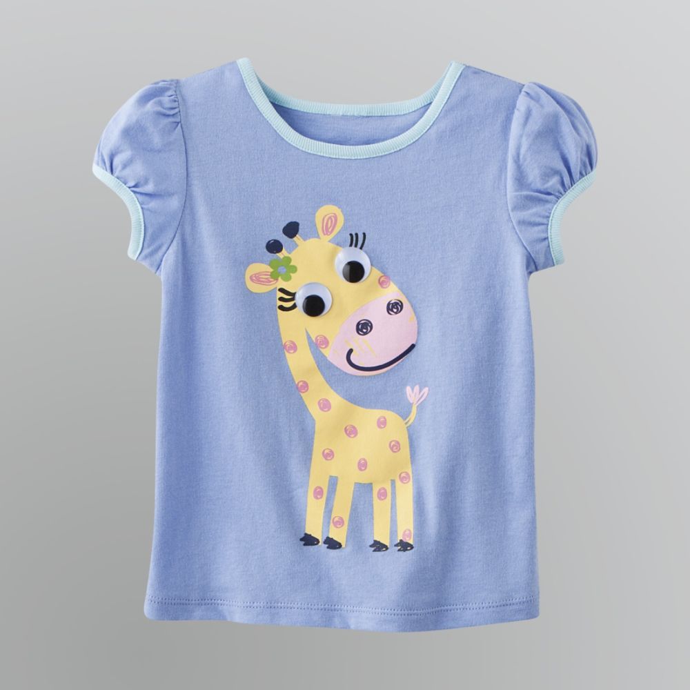 WonderKids Infant and Toddler Girl's Googly Eyes Giraffe T-Shirt at Kmart.com