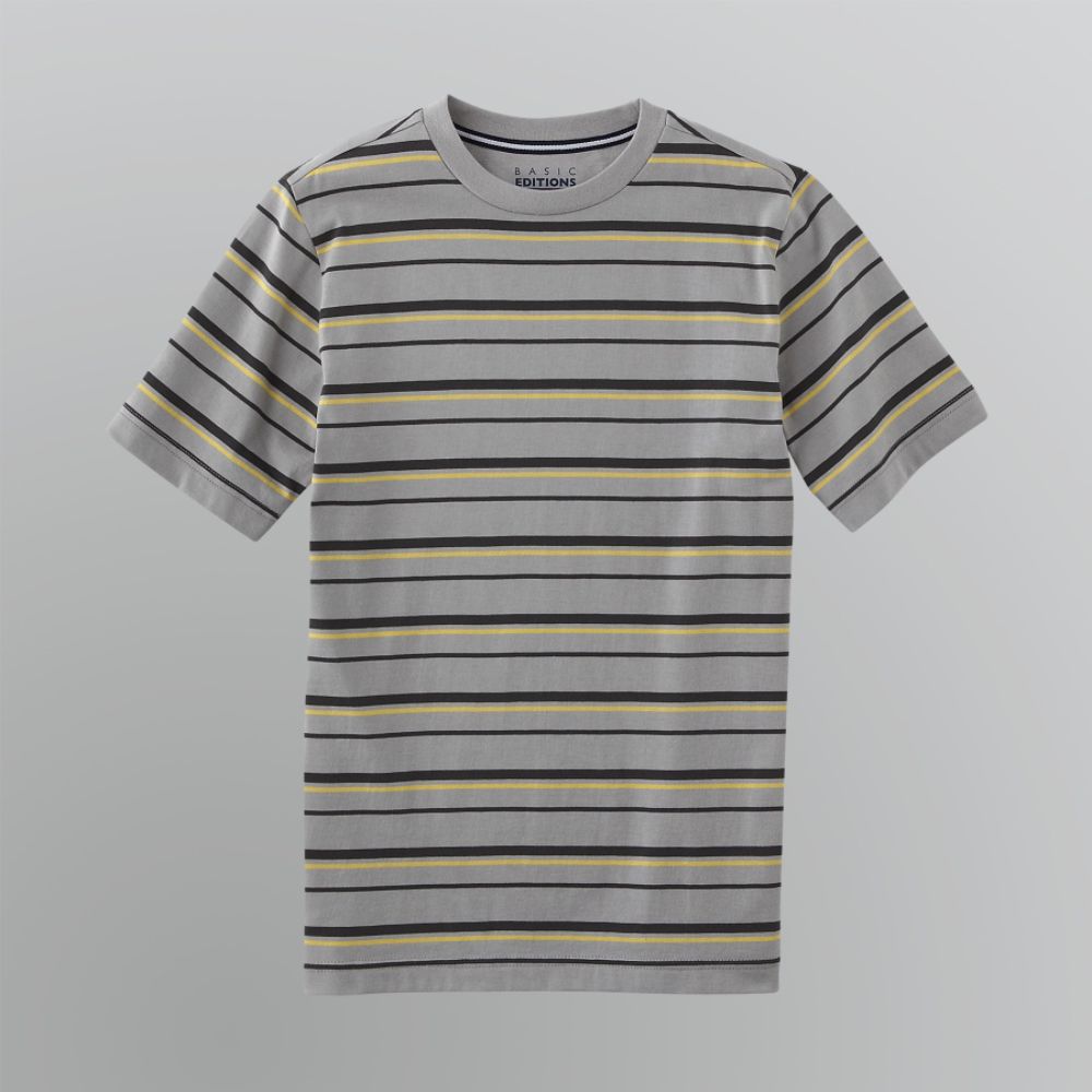 Basic Editions Boy's Striped Crew Neck T-Shirt at Kmart.com