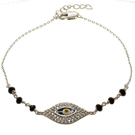 Sofia by Sofia Vergara Ladies Cubic Zirconia Evil Eye Bracelet at Kmart.com