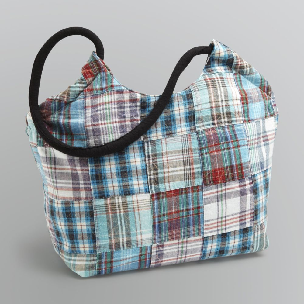 Joe Boxer Madras Patchwork Plaid Hobo Bag at Kmart.com