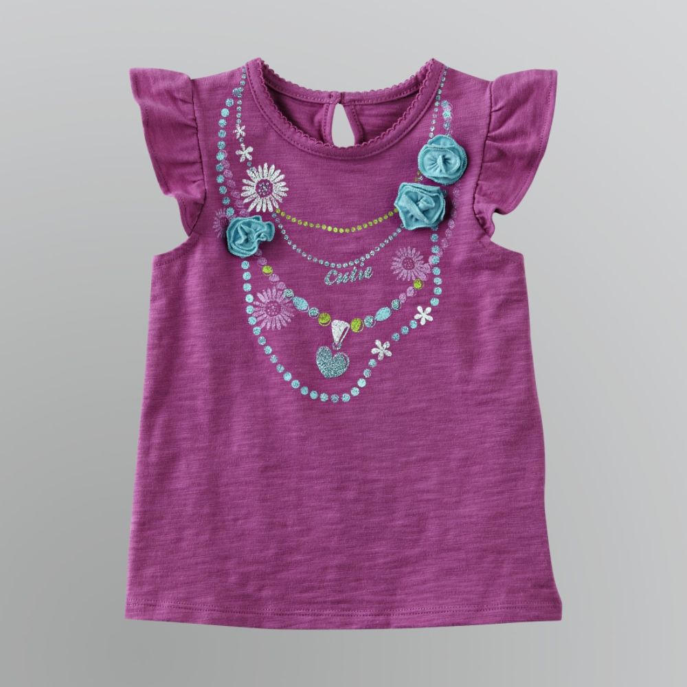 WonderKids Toddler Girl's Graphic Print Necklace Tee at Kmart.com